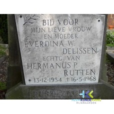 Grafstenen kerkhof Herwen Coll. HKR (279) E.W.Delissen